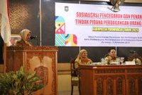 Kegiatan Sosialisasi Pencegahan dan Penanganan TPPO di ruang Arahiwang Setda Purworejo, Selasa (25/11/2025).