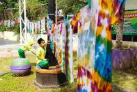 Siswa RA Bannatul Masyitoh Megulungkidul saat mengikuti kegiatan outing class di Perpusda Purworejo.