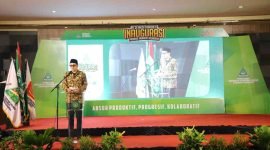 Wakil Bupati Purworejo Dion Agasi Setiabudi dalam pelantikan PC ANSOR Purworejo.