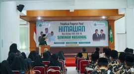 Pelantikan Pengurus Pusat Himpunan Alumni dan Wali Santri (Himawan) Pondok Pesantren An-Nawawi Berjan Purworejo pada Rabu (7/1/2026).