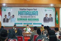 KH Chalwani msndukung konsep Provinsi Jawa Selatan (Jasela) saat menghadiri Pelantikan Pengurus Pusat Himawan, Rabu (7/1/2025), 