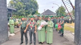 Kodim 0708/Purworejo menggelar acara Tradisi Lepas Sambut Komandan Kodim dalam rangka serah terima jabatan dari Letkol Inf Imam Purwoko, S.E., M.H.I. kepada Letkol Inf Ketut Hendra Budihardja, Rabu siang (7/1/2026).