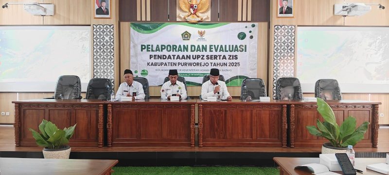 BAZNAS dan Kemenag Purworejo gelar evaluasi pendataan UPZ ZIS. 