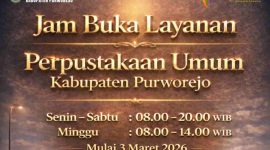 Perpustakaan umum Kabupaten Purworejo.