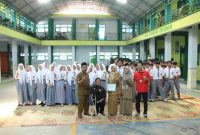 Pelatihan jurnalistik Pituruh News bagi para siswa di Aula SMK Patriot Pituruh pada Senin (9/3/2026).