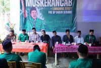 PAC Ansor Gebang Purworejo saat menggelar Muskerancab.