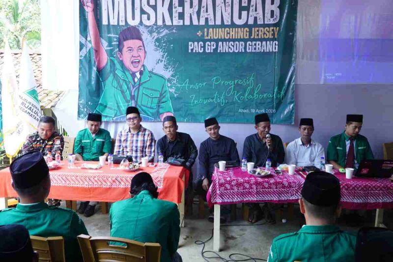 PAC Ansor Gebang Purworejo saat menggelar Muskerancab.