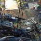 Kondisi 3 motor yang hangus terbakar di Kemiri, Purworejo.