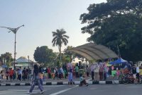 Gelaran Purworejo Spektakuler Weeks 2026 di alun alun.