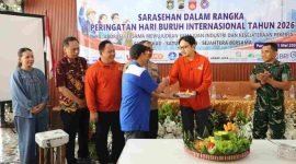 Wabup Dion Agasi menghadiri peringatan May Day Purworejo tahun 2026.