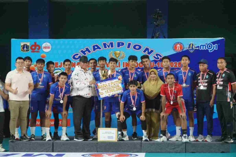 Tim Patriot Purworejo berhasil menjadi runer up dalam Kejurnas Voli Indoor U-18 2026 