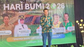 Sistem Irigasi Tenaga Surya Krandegan yang berbasis energi terbarukan pada Kamis kemarin.