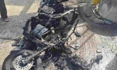 Senggolan Berujung Fatal, Insiden Kecelakaan Motor di Butuh Purworejo Hanguskan Satu Unit Motor NMAX