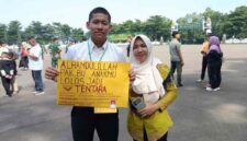 Galih Eza Gunawan, pemuda asal Desa Karangluas, Kecamatan Kemiri, Kabupaten Purworejo berhasil lolos seleksi Bintara TNI.