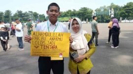 Galih Eza Gunawan, pemuda asal Desa Karangluas, Kecamatan Kemiri, Kabupaten Purworejo berhasil lolos seleksi Bintara TNI.