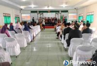 Acara pelantikan IKA Stainu Purworejo.