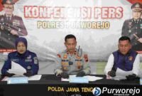 Pers rilis kasus curanmor lintas provinsi di Mapolres Purworejo.