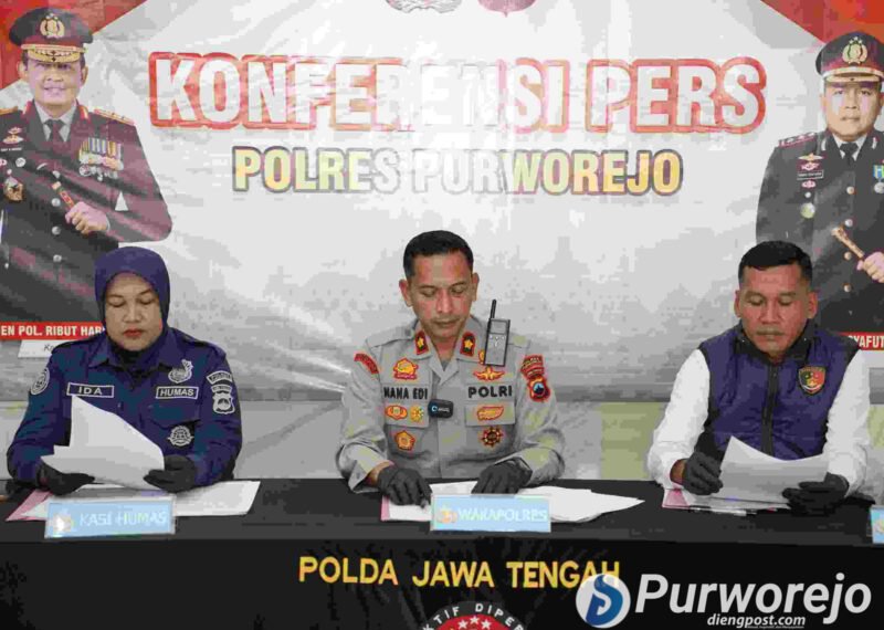 Pers rilis kasus curanmor lintas provinsi di Mapolres Purworejo.