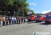 Pelepasan dropping perdana berlangsung di halaman Pendopo Rumah Dinas Bupati Purworejo, Kamis (2/7/2026).