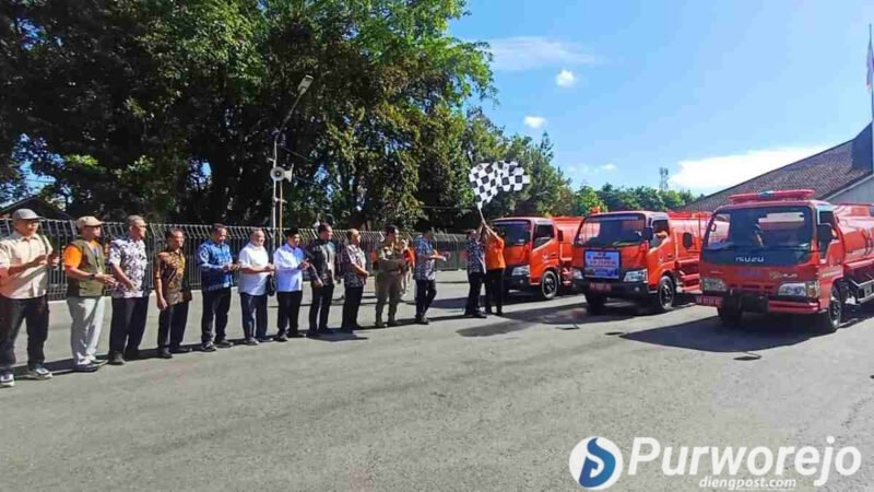 Pelepasan dropping perdana berlangsung di halaman Pendopo Rumah Dinas Bupati Purworejo, Kamis (2/7/2026).