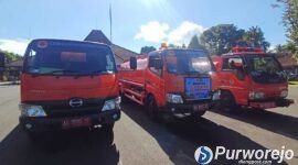 Mobil tangki air BPBD Purworejo.