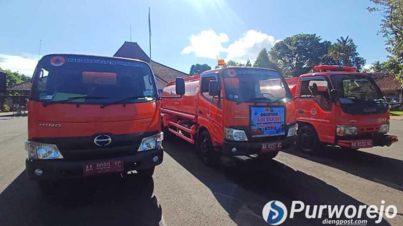 Mobil tangki air BPBD Purworejo.
