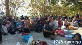 Tradisi Merti Desa Kaliwatubumi Purworejo kembali digelar masyarakat Desa Kaliwatubumi, Kecamatan Butuh, Jumat (3/7/2026).