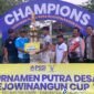 Tim sepak bola Putra Candi sukses keluar sebagai juara Rejowinangun Cup 1.