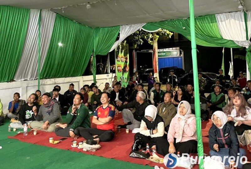 Acara Nobar Final Piala Dunia 2026 dalam rangka Harlah PKB di Purworejo.