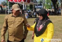 Bupati Purworejo Yuli Hastuti saat membuka acara secara resmi kicau mania.