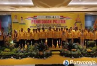 Jajaran Pengurus DPD Golkar Purworejo masa bakti 2025–2030 resmi dikukuhkan pada Minggu, 26 Juli 2026.