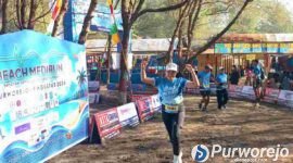 Ajang Beach Medirun 2026 di kawasan Pantai Jetis di Desa Patutrejo, Kecamatan Grabag di Purworejo.