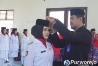 Resmi Dikukuhkan, 70 Paskibra Pituruh Siap Tuntaskan Tugas di HUT RI ke-81