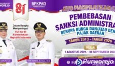 Pemerintah Kabupaten Purworejo bebaskan denda pajak daerah bagi seluruh masyarakat penunggak pajak.