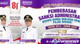 Pemerintah Kabupaten Purworejo bebaskan denda pajak daerah bagi seluruh masyarakat penunggak pajak.