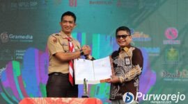 Acara pembukaan Festival Literasi Kabupaten Purworejo Tahun 2026 yang digelar Dinas Perpustakaan dan Kearsipan (Dinpusip) Kabupaten Purworejo.