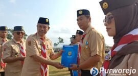 Kegiatan Upacara Hari Pramuka ke-65 Tahun 2026 di Purworejo.