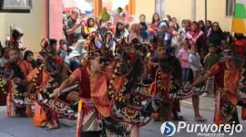 Pertunjukan seni dalam peringatan HUT ke-81 RI Desa Ngaran berlangsung meriah.