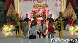 Program pembinaan karakter anak digelar melalui pentas seni di Balai Desa Kaligono, Kaligesing, Purworejo. 