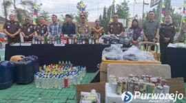 Ribuan Pil hingga 823 Gram Sabu Dimusnahkan Kejari Purworejo